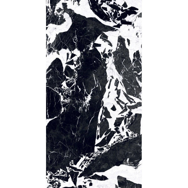 Pavimento rivestimento 30x60 effetto marmo 9 mm in gres porcellanato rettificato fragment naturale B&W 766581 Florim