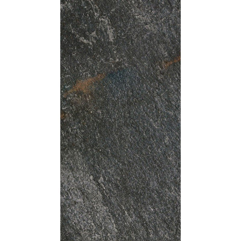 Pavimento rivestimento 30x60 in gres porcellanato rettificato strutturato black naturale Walks 1.0 728758 Florim