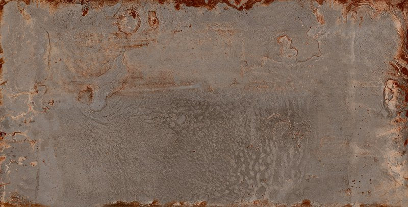 Pavimento Rivestimento 60x120 Cm Effetto Metallo In Gres Porcellanato Iron Ceramica Sant Agostino Oxidart CSAOXIRO12