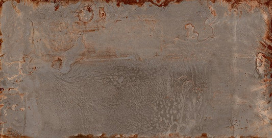 Pavimento Rivestimento 60x120 Cm Effetto Metallo In Gres Porcellanato Iron Ceramica Sant Agostino Oxidart CSAOXIRO12