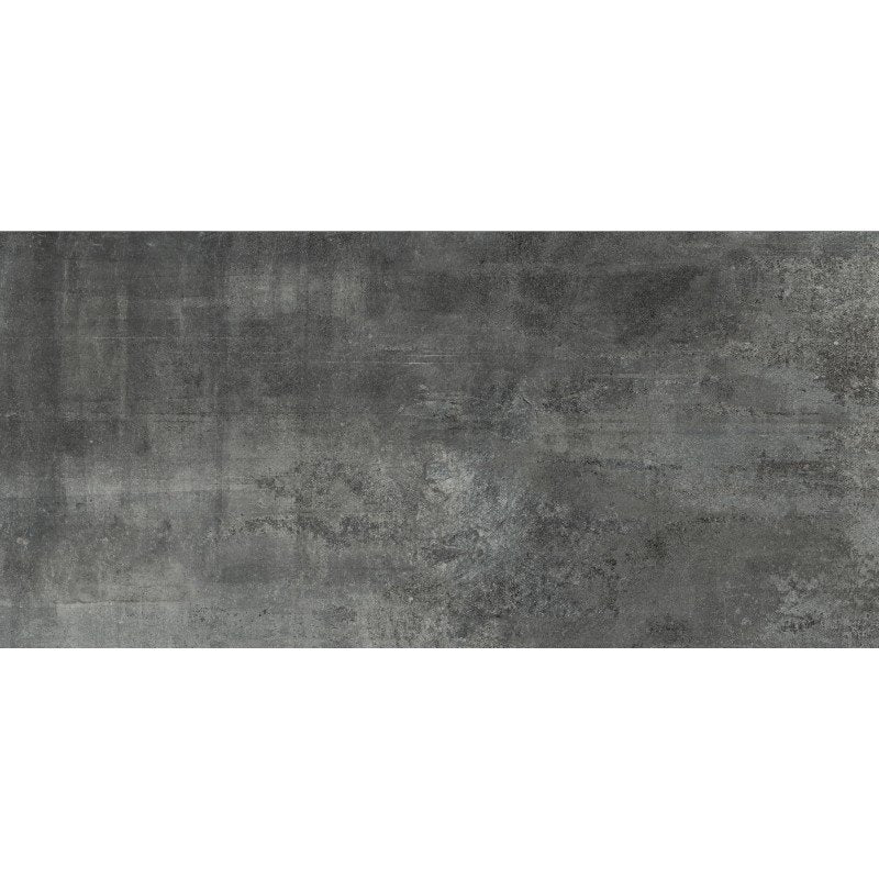 Pavimento rivestimento 60x120 effetto cemento in gres porcellanato 9 mm raw coal naturale Rawtech 752197 Florim