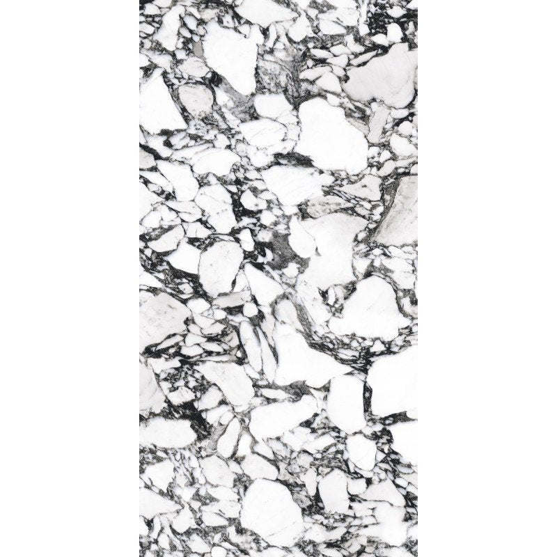 Pavimento rivestimento 60x120 effetto marmo 9 mm in gres porcellanato rettificato pebble naturale B&W 766404 Florim