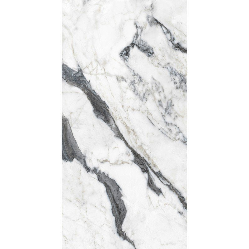 Pavimento rivestimento 60x120 effetto marmo rettificato 6 mm calacatta altissimo blanc glossy Les Bijoux 765781 Rex Ceramiche