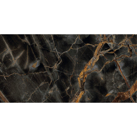 Pavimento rivestimento 60x120 effetto marmo rettificato 7 mm in gres fine porcellanato caravaggio gold levigato Rhapsody 0117424 Naxos