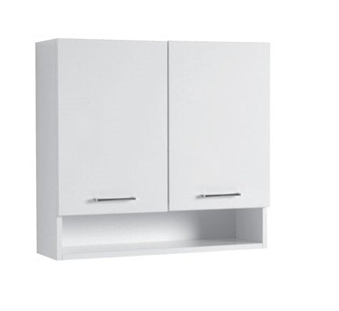 Colavene 27750LB pensile bagno 75x24 H.70 a doppia anta con ripiani bianco lucido