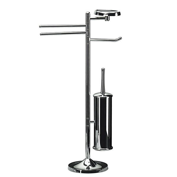 Koh-i-noor KOKO 5033 piantana portasciugamani portasapone portarotolo e scopino cromo