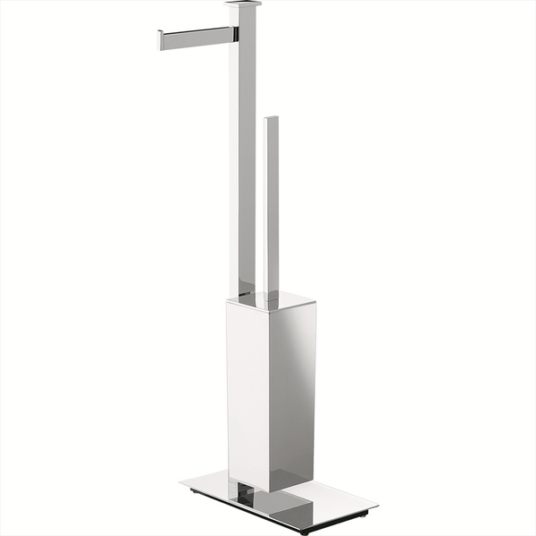 Set piantane portasciugamani e portarotolo porta scopino cromo Units Colombo