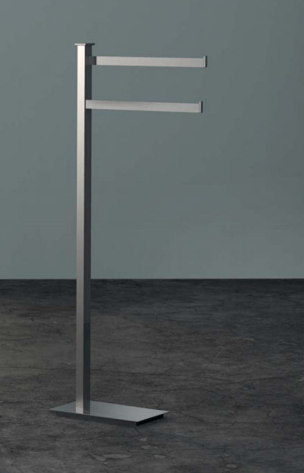 Set piantane porta asciugamani e porta rotolo con porta scopino cromo 2pz Units Colombo Design