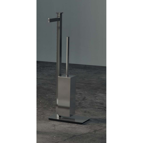 Set piantane portasciugamani e portarotolo porta scopino cromo Units Colombo