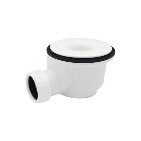 Piatto doccia 80x80 effetto pietra ardesia bianco in smc con piletta e copripiletta Trevi