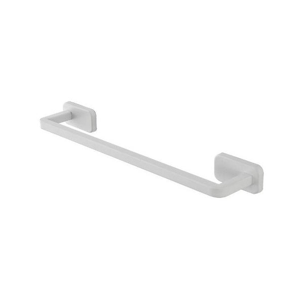 Porta asciugamani 45 cm acciaio inox bianco cubik