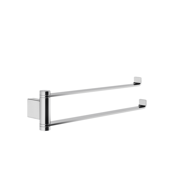 Porta asciugamani doppio a muro orientabile cromo Emporio 63617 Gessi