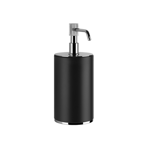 Porta dispenser da appoggio nero cromo Venti20 65438 Gessi