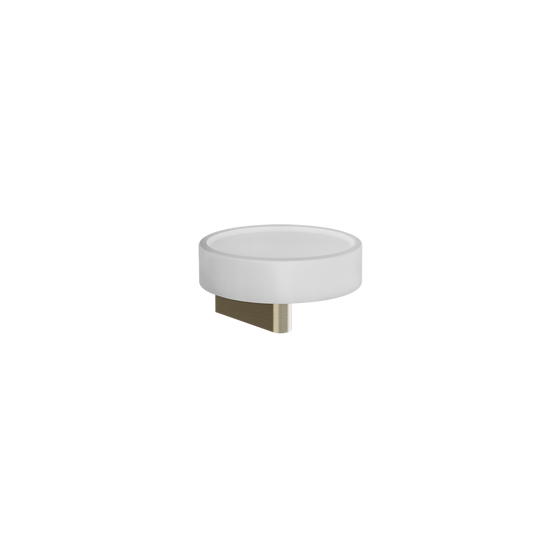 Porta sapone a muro bianco brass brushed 66401 Gessi