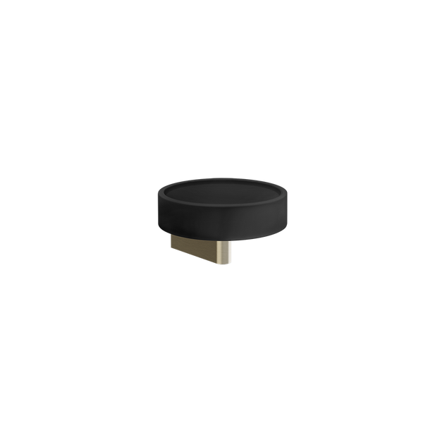 Porta sapone a muro nero brass brushed 66402 Gessi
