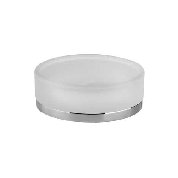 Porta sapone da appoggio in vetro satinato cromo Emporio 38827 Gessi