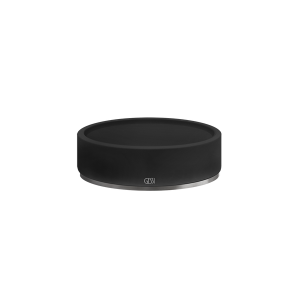 Porta sapone da appoggio nero steel brushed 54726 Gessi