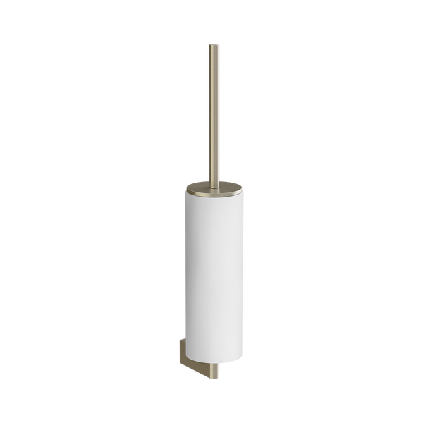 Porta scopino a muro bianco brass brushed pvd 66419 Gessi