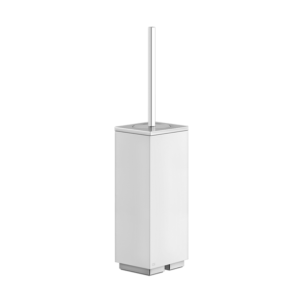 Porta scopino da appoggio bianco cromo rettangolo 20843 gessi