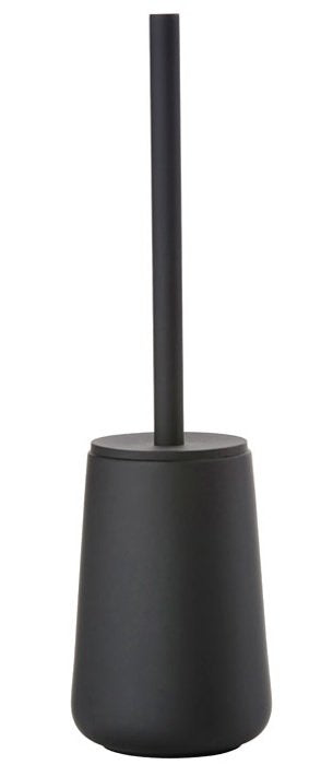 Porta scopino wc a pavimento in gres soft touch nero Zone denmark nova one