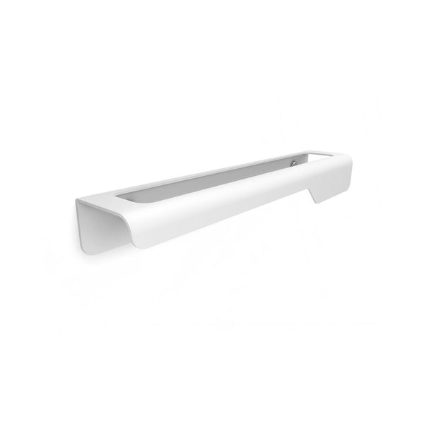 Koh-i-noor Piega 7507V portasciugamani 33 cm a muro in acciaio bianco opaco