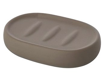 Porta sapone da appoggio in ceramica tortora Sidney
