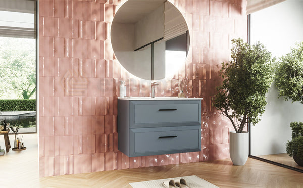 Mobile bagno sky blue 100x45 Praga lavabo in ceramica lucido