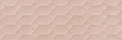 Rivestimento 40x120 in pasta bianca 8 mm struttura 3D bee rosa Ragno Resina