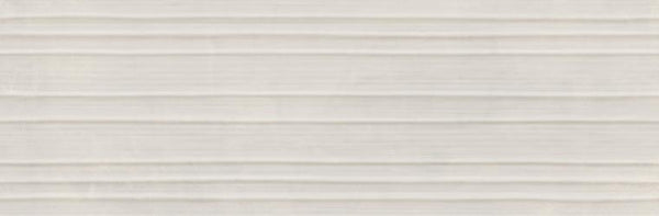 Rivestimento 25x76 Effetto Resina In Pasta Bianca Struttura 3d Rigo Grigio Ceramiche Ragno Now 00R9N306
