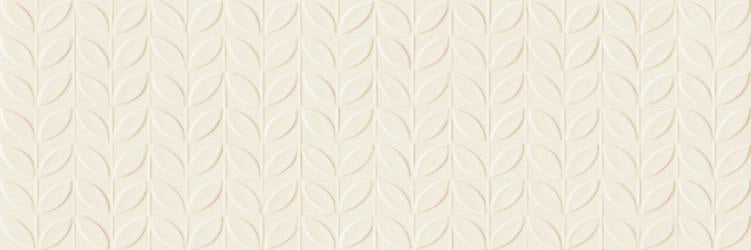 Ragno Vida rivestimento in pasta bianca 30x90 sp. 10 mm strutturato 3d foglia rettificato beige