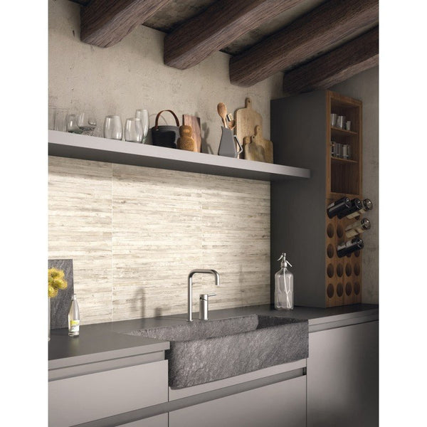 Rivestimento 26x60,5 in pasta bianca line raphia Fiber 0090822 Naxos