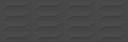 Rivestimento 30x90 in pasta bianca 10 mm struttura trape antracite Ragno Tempera