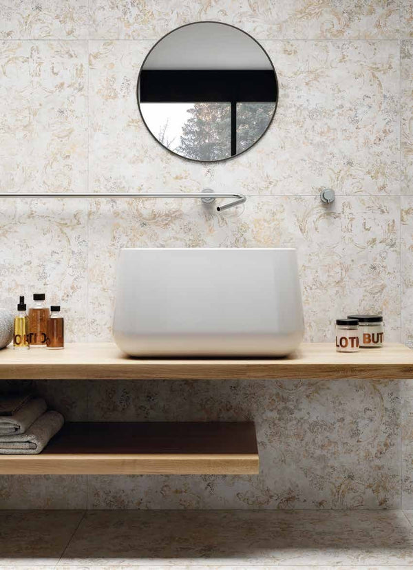 Rivestimento 60x120 decoro rettificato in gres fine porcellanato 7 mm frammenti naturale Pictura 0124763 Naxos