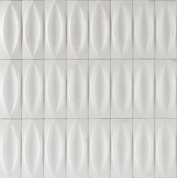 Rivestimento 7x20 In Gres Porcellanato 12,5 mm Bianco struttura Eye Glossy Ceramiche Ragno Gleeze 00R8HF48