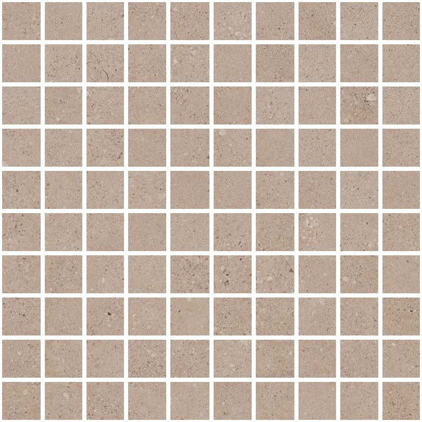 Rivestimento A Mosaico 30x30 Cm In Gres Porcellanato Taupe Ceramica Sant Agostino Silkystone CSAMSLTA30