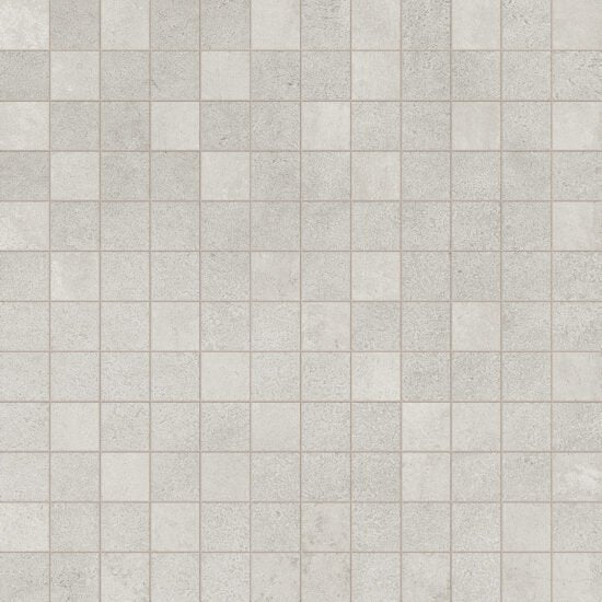 Rivestimento a mosaico 30x30 in pasta bianca 10mm grey Ragno Roots