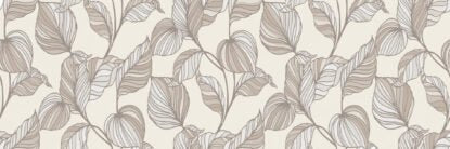 Rivestimento decoro 30x90 in pasta bianca 10 mm edera beige touch Ragno Vida