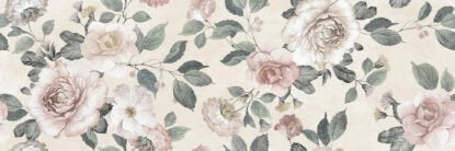 Rivestimento decoro 30x90 in pasta bianca 10 mm romantica caldo touch Ragno Vida