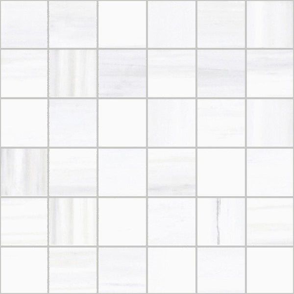 Rivestimento Mosaico 30x30 in gres porcellanato 9 mm Bianco Lasa Ceramica Sant Agostino Themar CSAMOBLA30