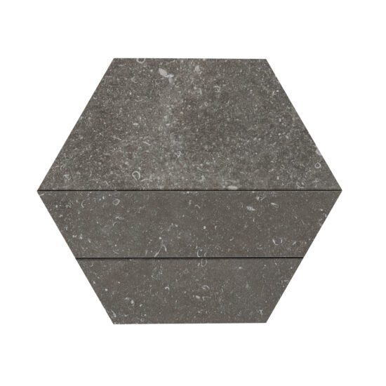 Rivestimento mosaico 3D 29x33.5 in gres porcellanato 10 mm deep grey Ragno Lunar