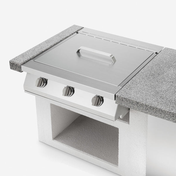 Palazzetti Romeo 70 grill a gas extralarge con 3 bruciatori accensione one-touch in acciaio