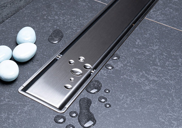 Compact Net Line Canalina doccia a pavimento 55 cm con griglia e scarico Uscita dn 50