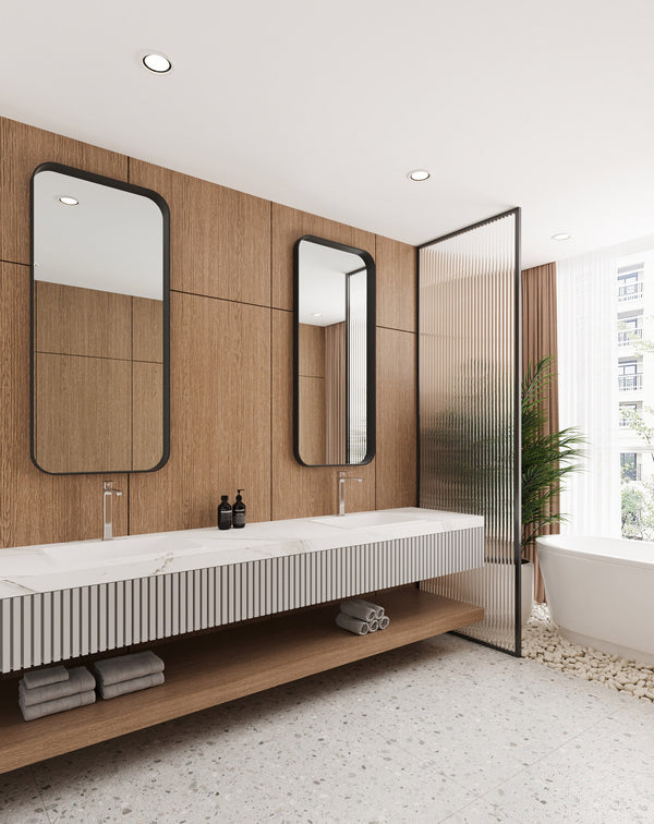 Rubinetto alto per lavabo con flessibili Cromo Ten