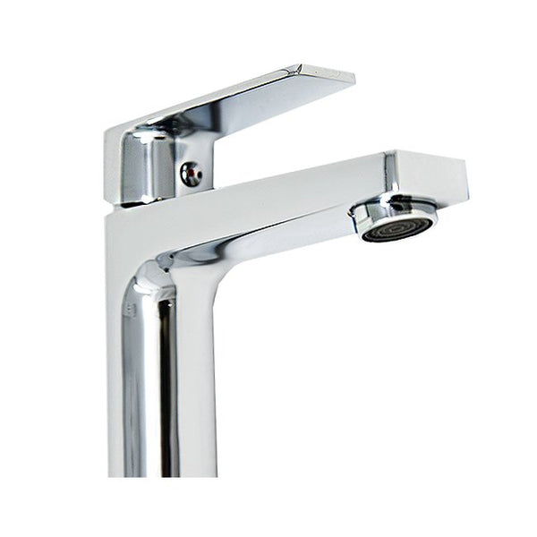 Rubinetto lavabo miscelatore alto per ciotola da appoggio cromo Bridge