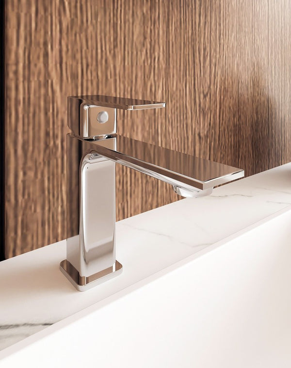 Rubinetto lavabo monocomando con flessibili cromo Ten