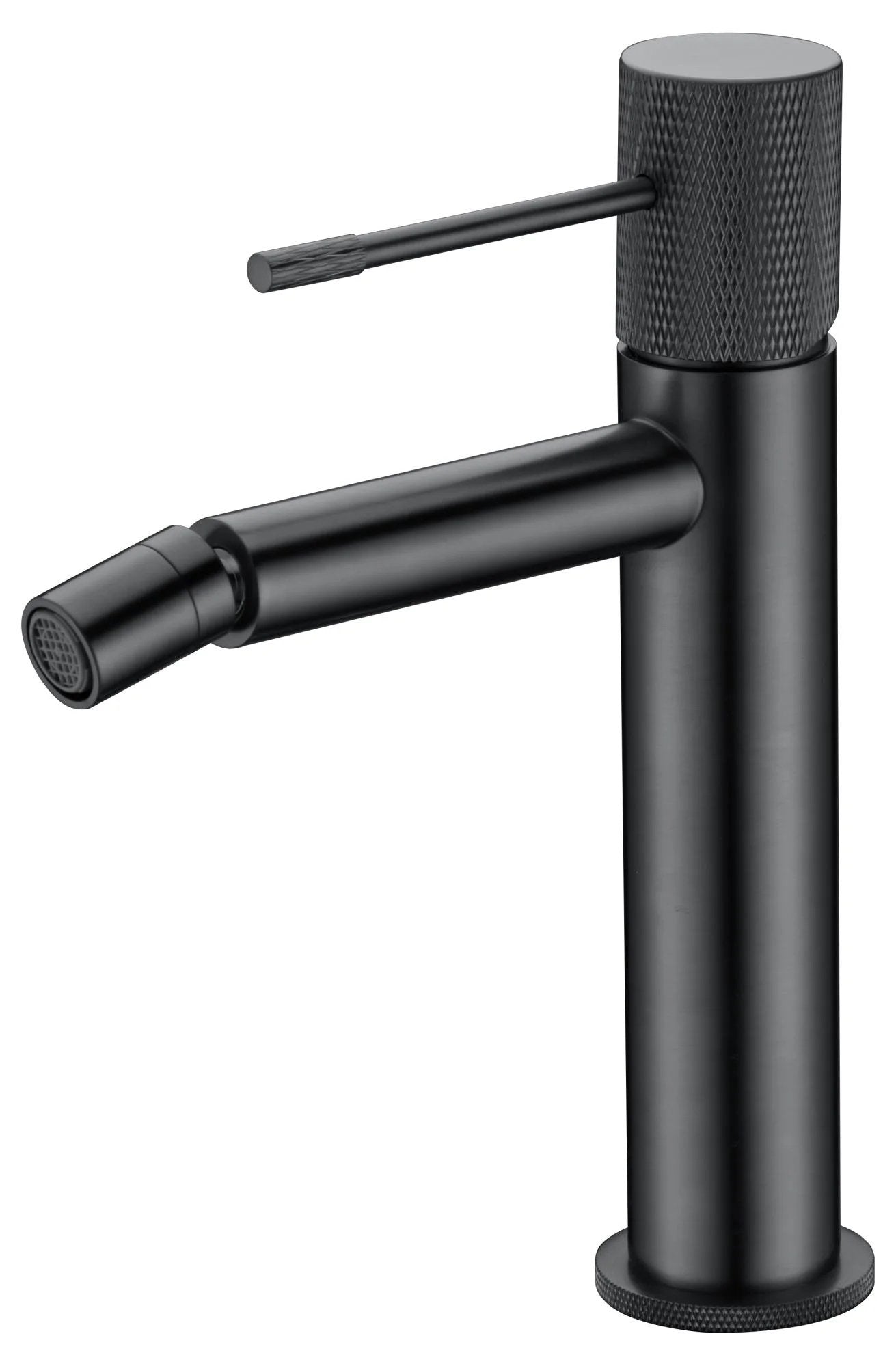 Rubinetto bidet senza scarico in ottone canna di fucile nero Melin