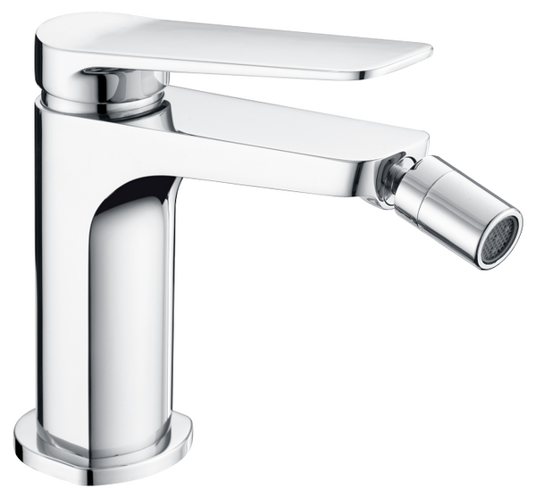 Coppia rubinetti miscelatore lavabo alto e bidet senza scarico cromo Momo