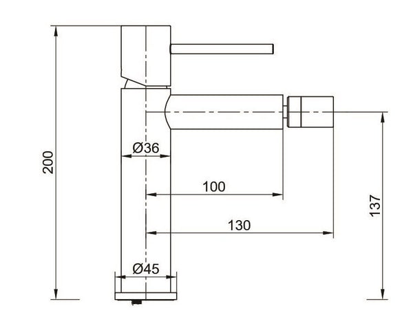 Coppia rubinetti lavabo e bidet senza scarico oro spazzolato Memo