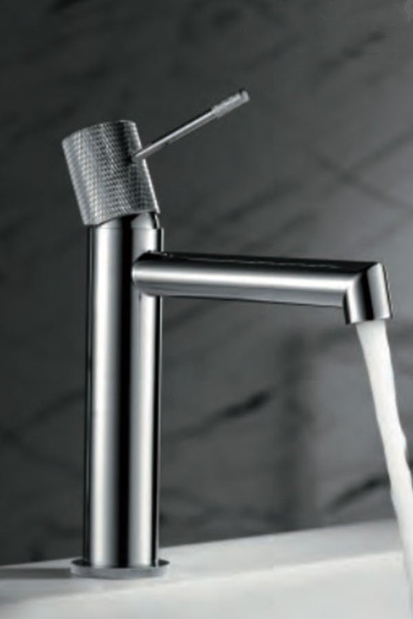 Rubinetto miscelatore lavabo senza scarico in ottone cromato Melin