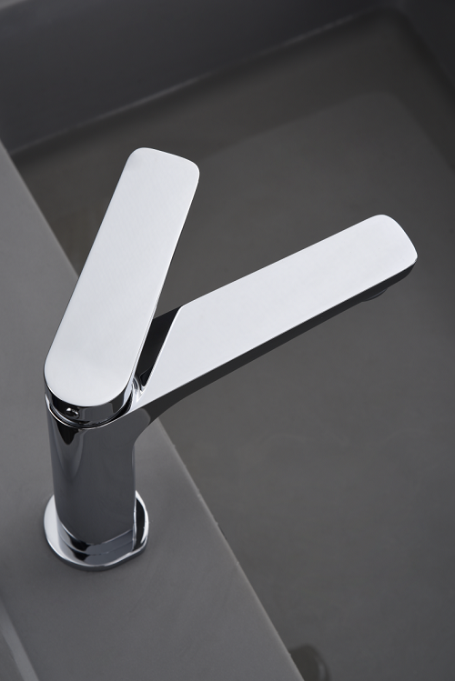 Coppia rubinetti miscelatore lavabo e bidet senza scarico cromo Momo